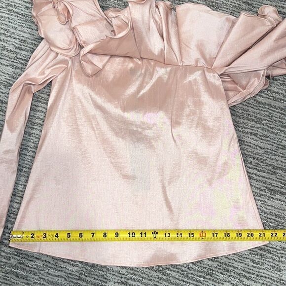 Petersyn Pink Ruffle Off-Shoulder Blouse - Picture 5 of 9